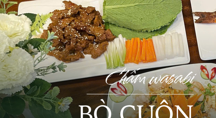 Bò cuộn cải bẹ xanh