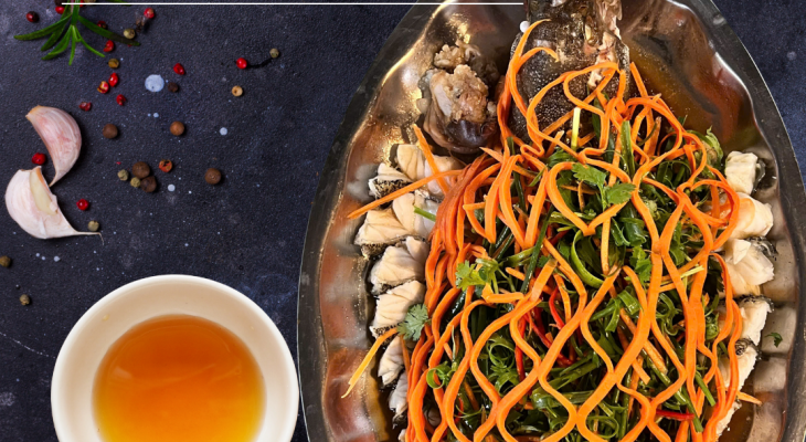 cá bống mú hấp Hongkong