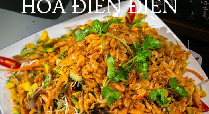 Gỏi tép rong hoa điên điển Hương Quê